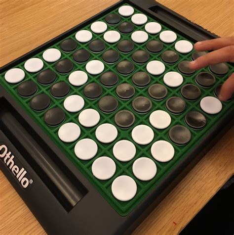 Reversi or Othello is a strategy board game for two players, played on an 88 uncheckered board. . Piece in the game othello nyt
